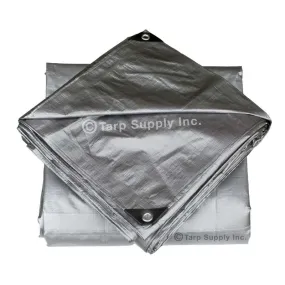15'x30' Heavy Duty Silver Poly Tarp