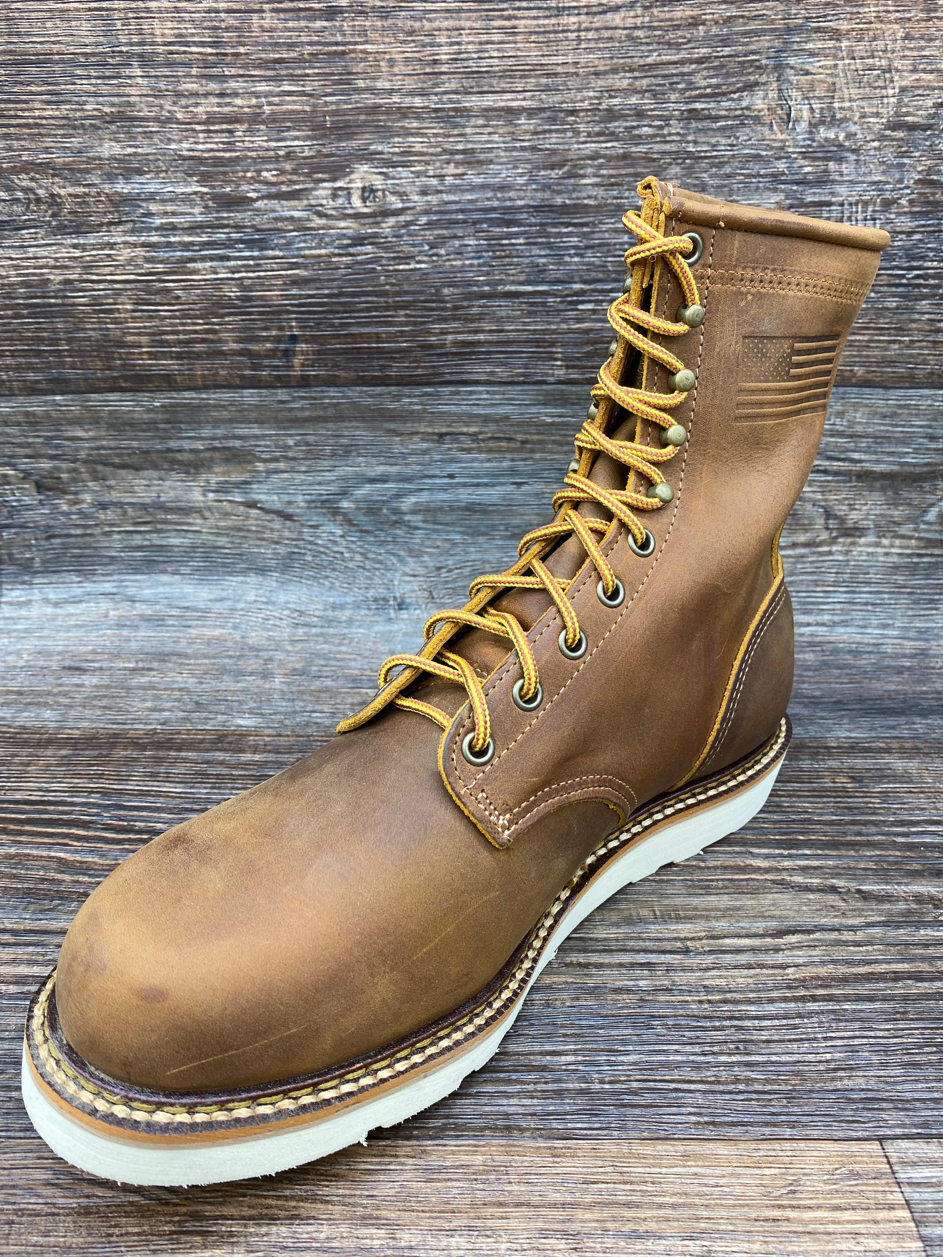 7713st Men's Silverado 8-inch Steel Toe Wedge Sole Lace up by Abilene