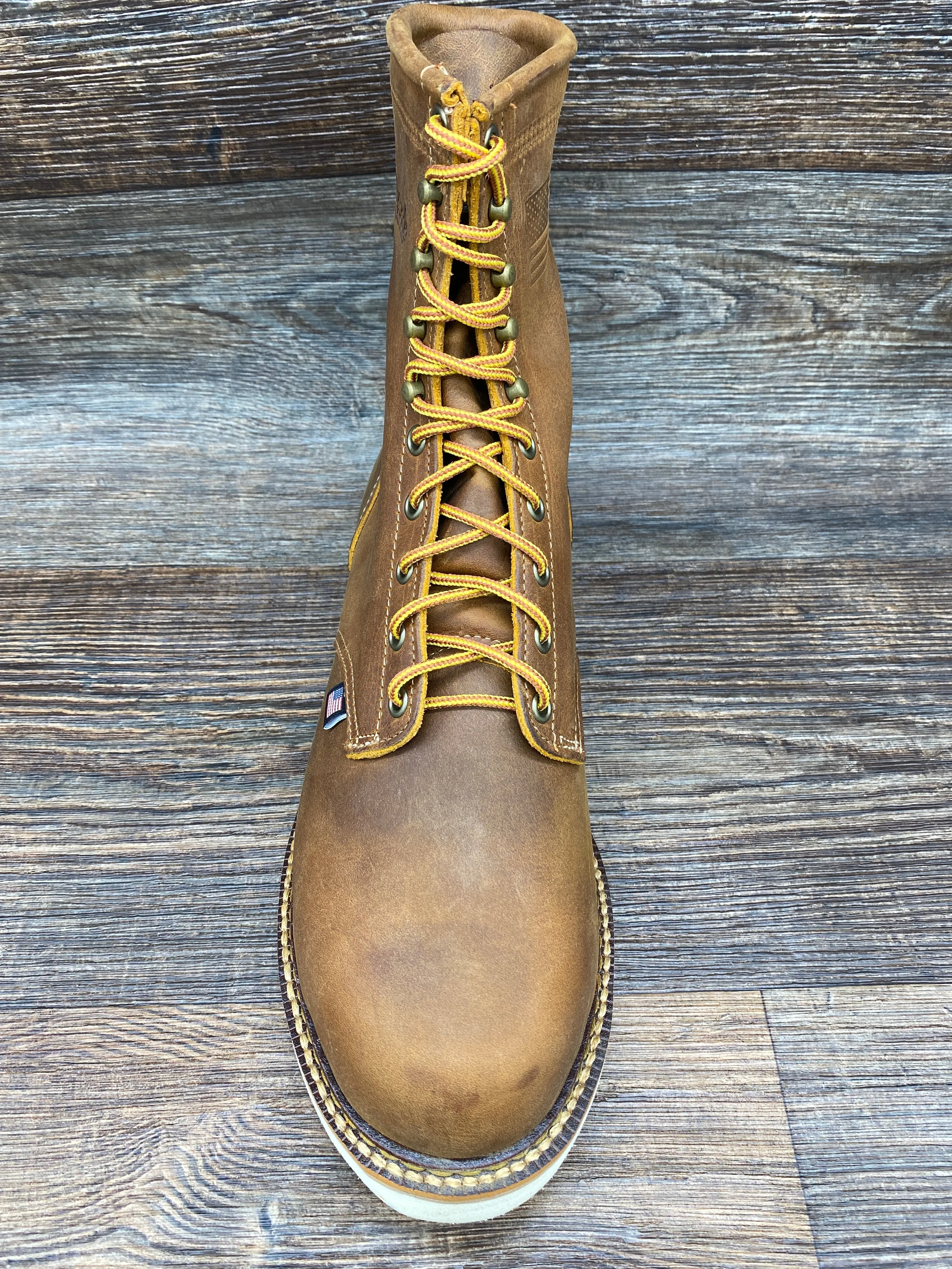 7713st Men's Silverado 8-inch Steel Toe Wedge Sole Lace up by Abilene