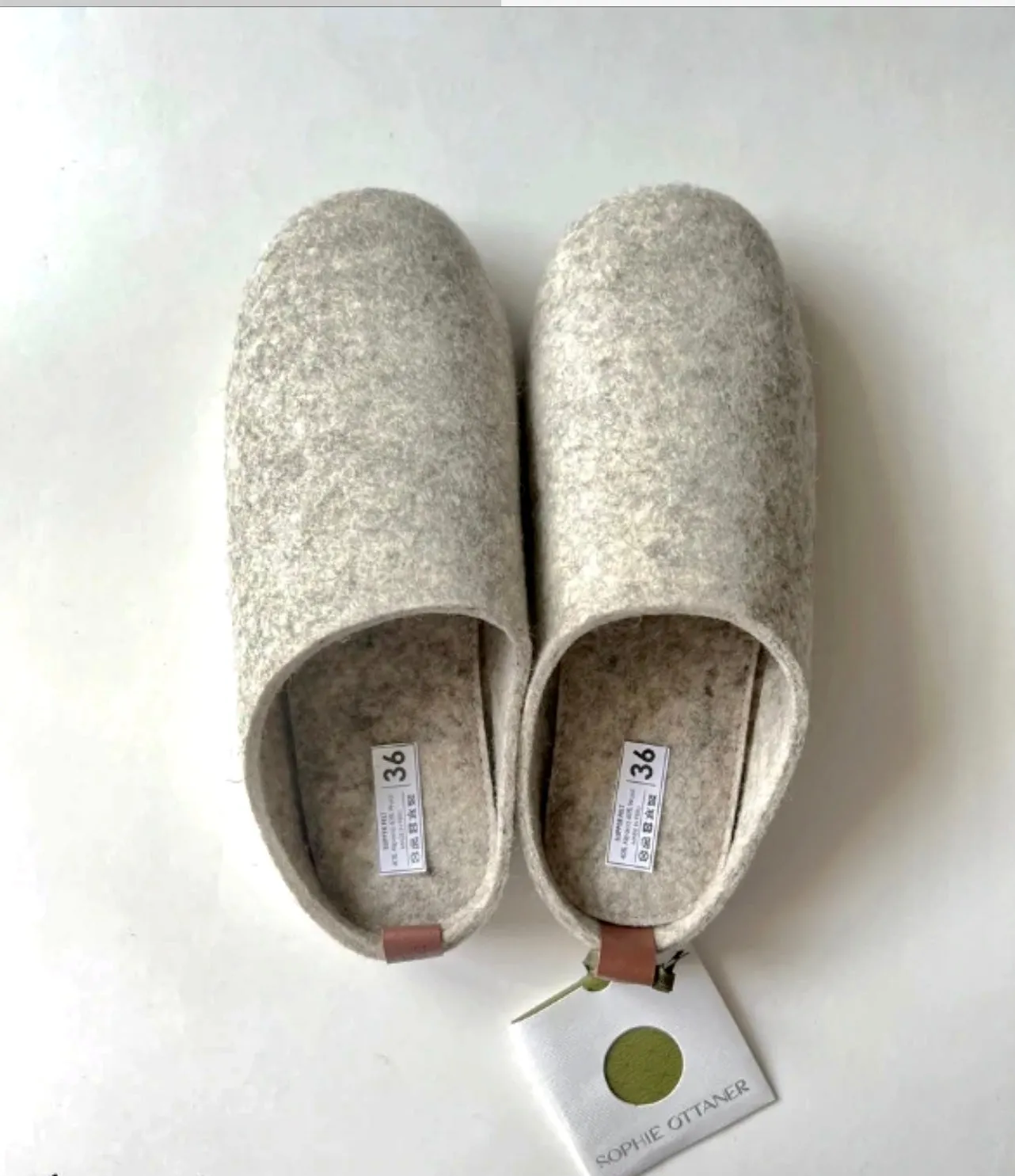 Alpaca Felt Slippers - “The Sophie” Handmade felt
