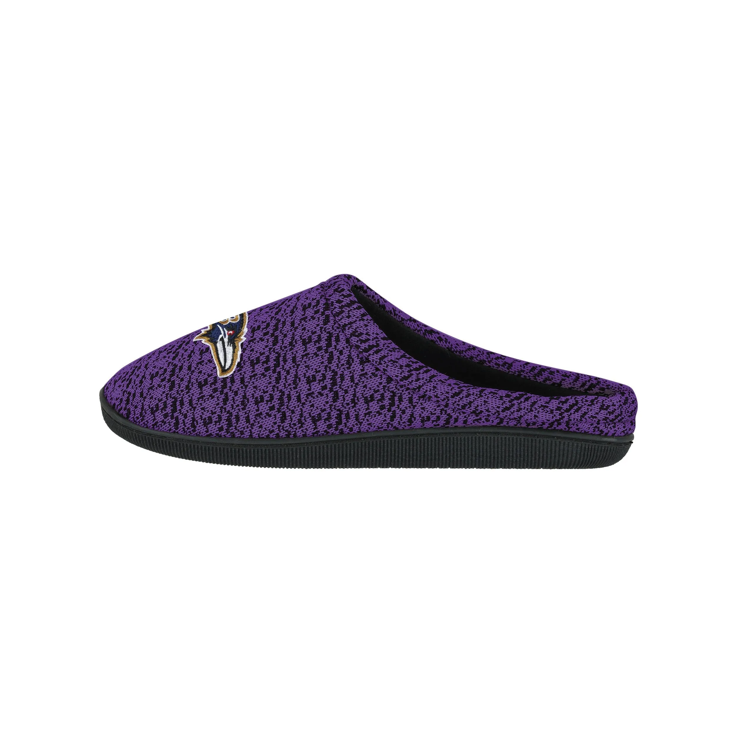 Baltimore Ravens NFL Mens Poly Knit Cup Sole Slippers