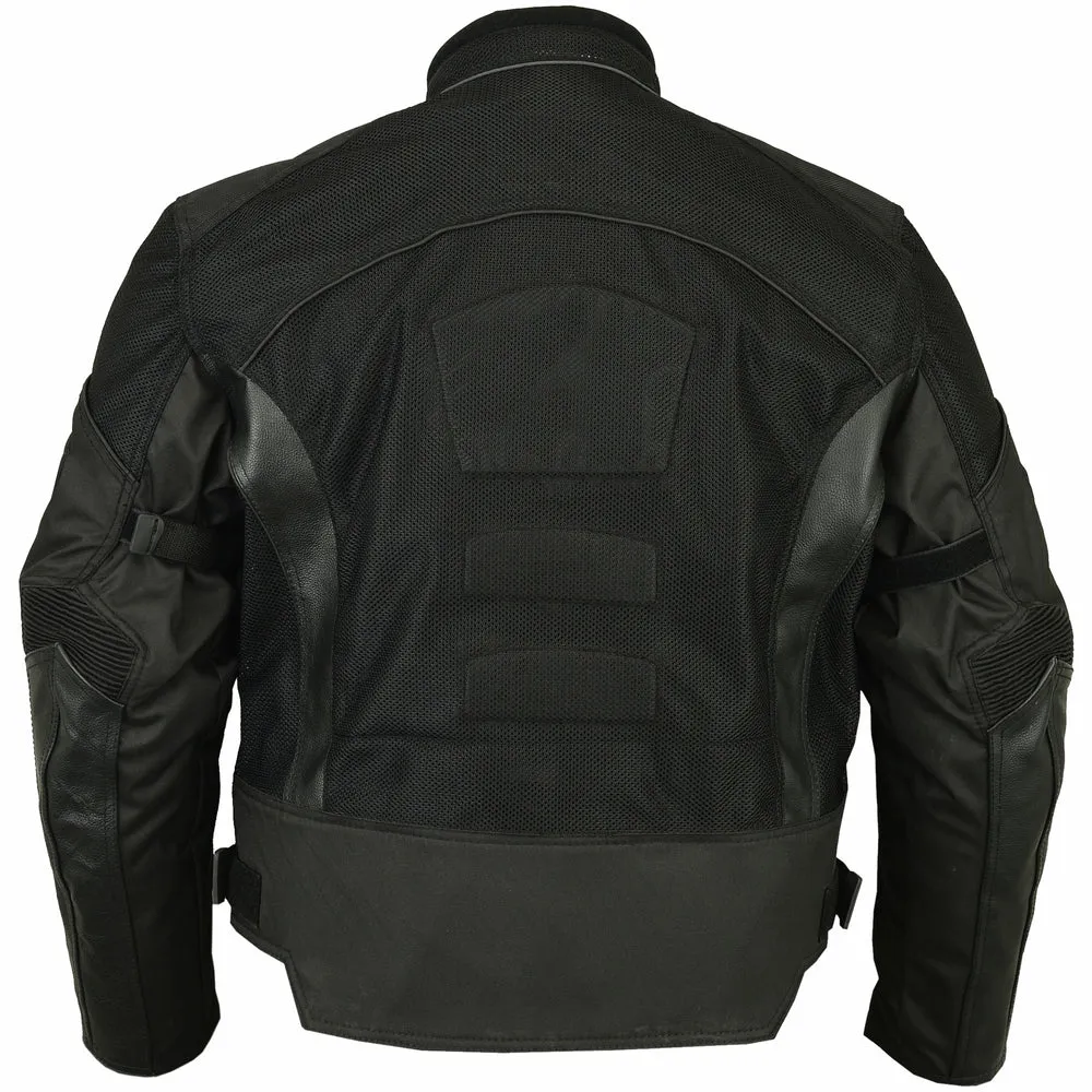 BK Men's Mesh/ Leather Padded Jacket