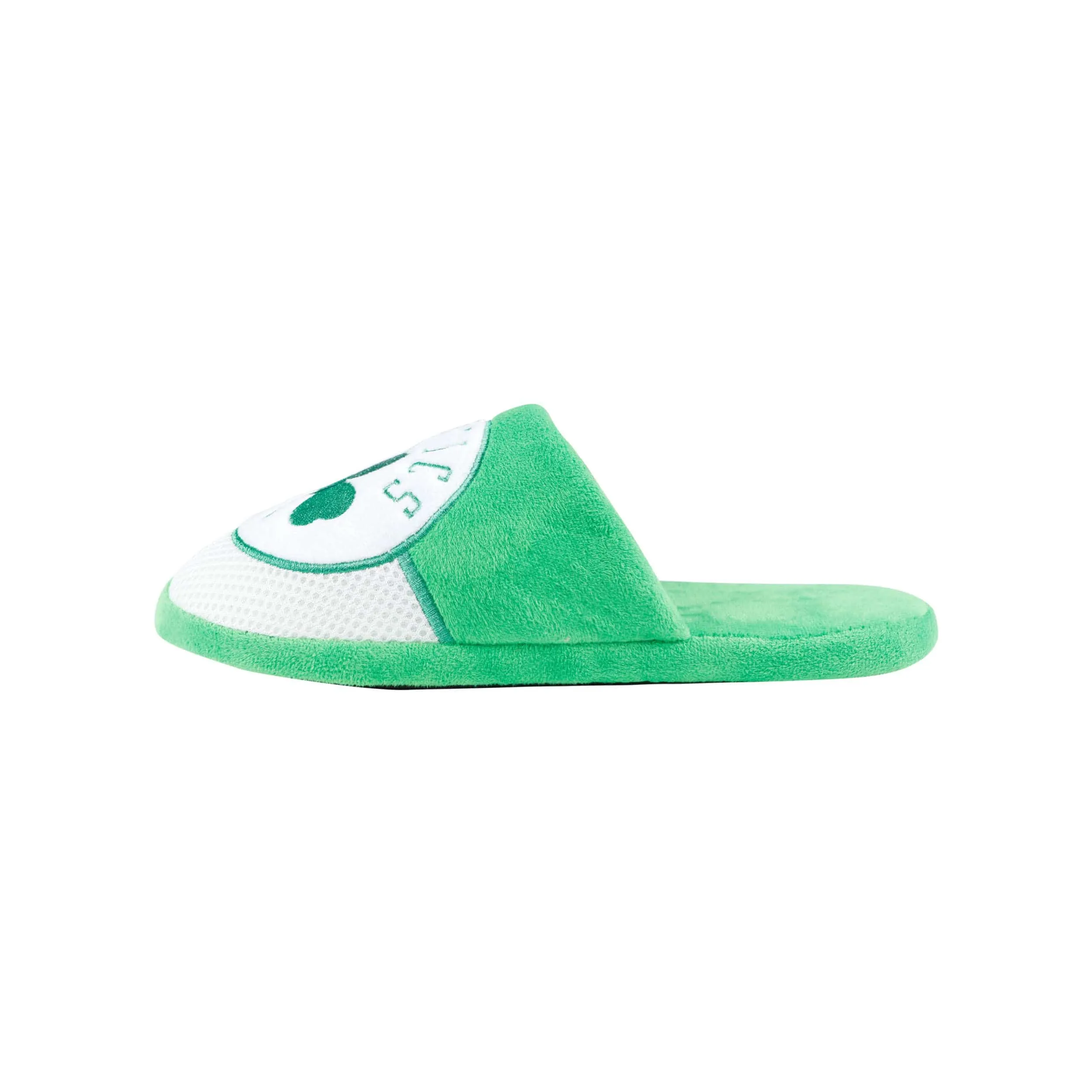 Boston Celtics NBA Mens Team Logo Staycation Slippers