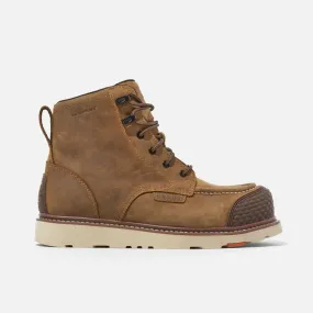 Brunt Marin 6" Brunt Toe Waterproof Brown Men's