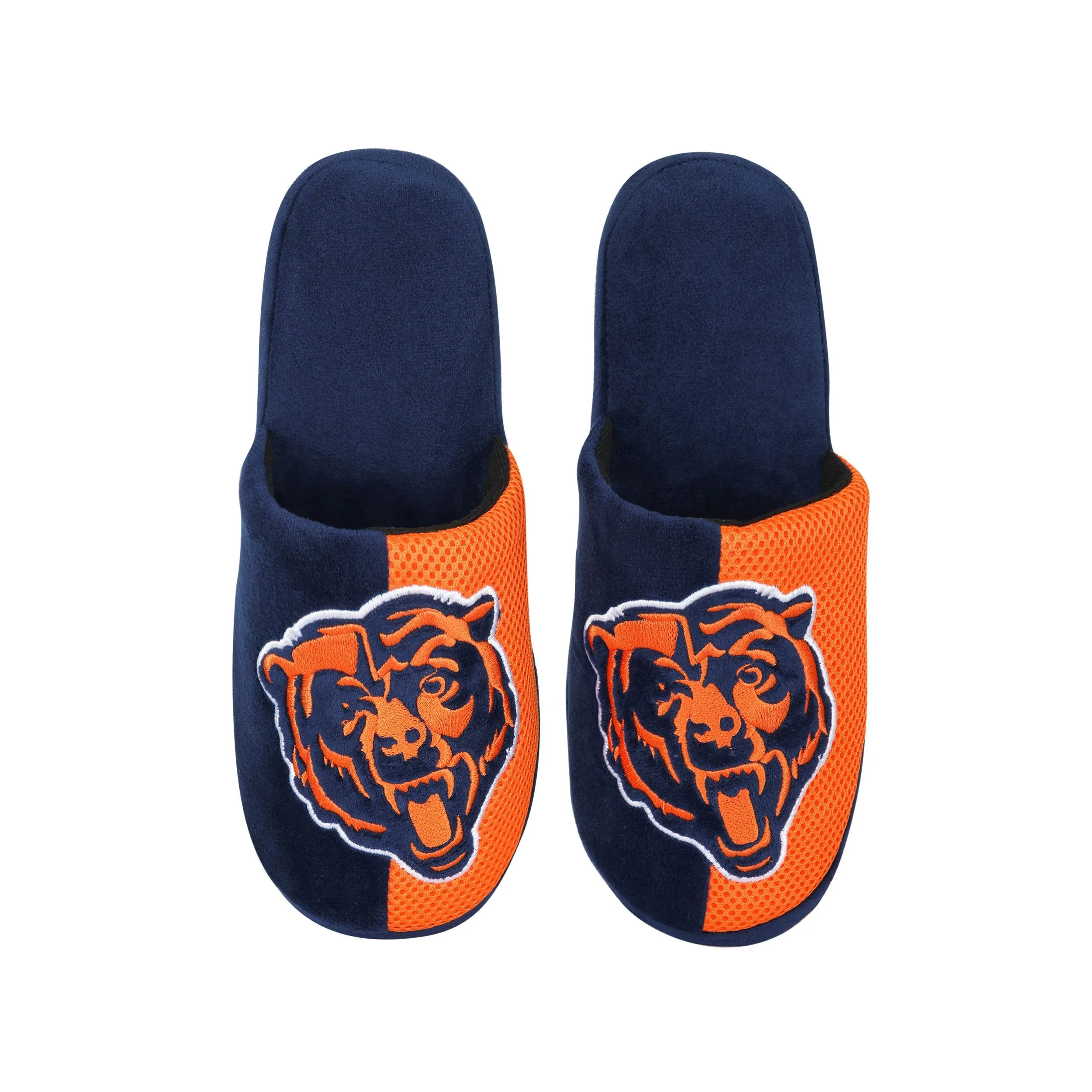 Chicago Bears NFL Mens Logo Staycation Slippers