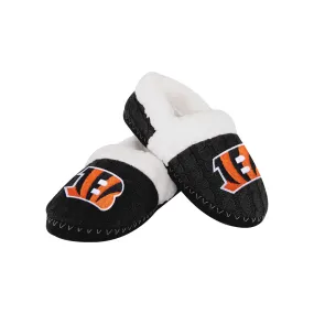 Cincinnati Bengals NFL Womens Team Color Fur Moccasin Slippers