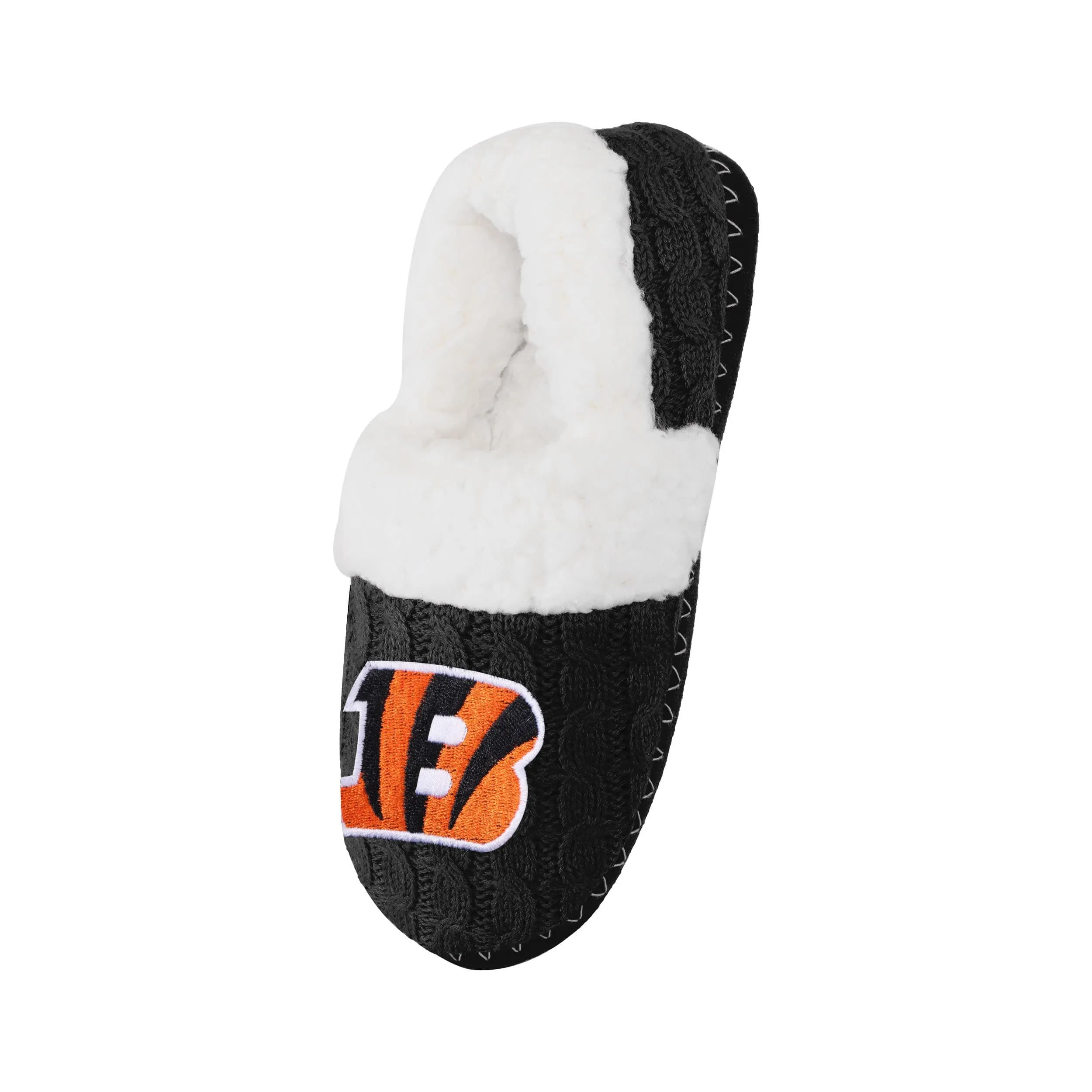 Cincinnati Bengals NFL Womens Team Color Fur Moccasin Slippers