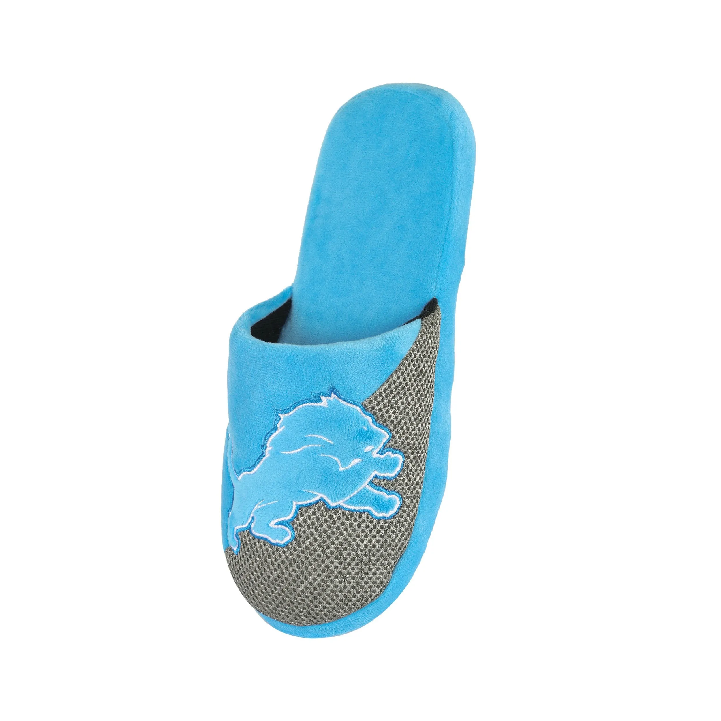 Detroit Lions NFL Mens Logo Staycation Slippers