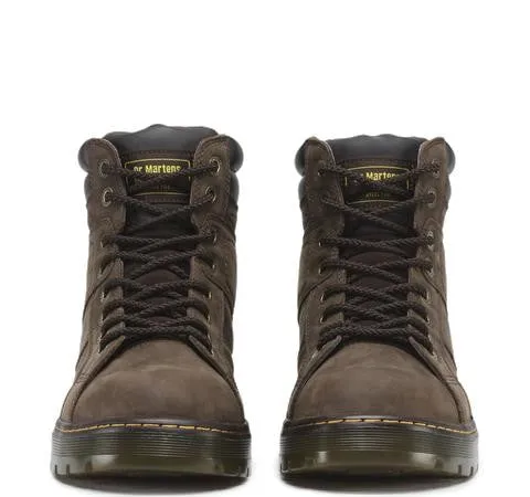 'Dr. Martens' Men's 6" Duct Steel Toe Boot - Brown
