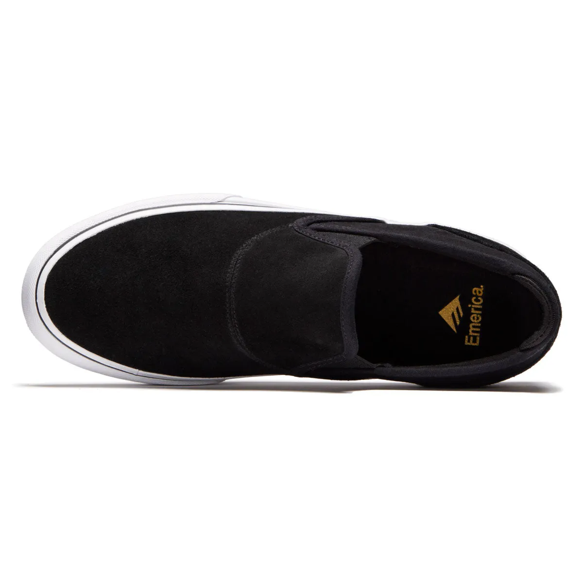 Emerica Wino G6 Slip On Shoes - Black/White/Gold