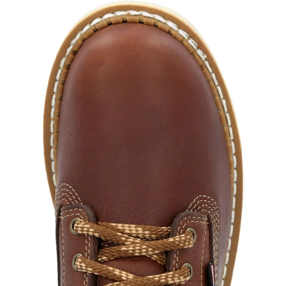 'Georgia Boot' Men's 6" Wedge Moc Toe EH Soft Toe - Brown