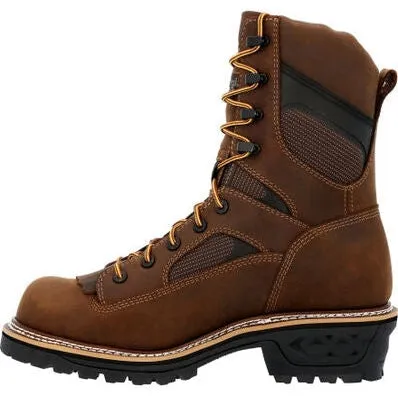 Georgia Men's Ltx Logger 9" Comp Toe Waterproof Work Boot -Brown- GB00617