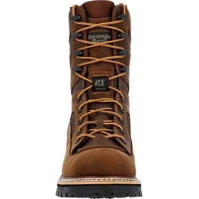 Georgia Men's Ltx Logger 9" Comp Toe Waterproof Work Boot -Brown- GB00617