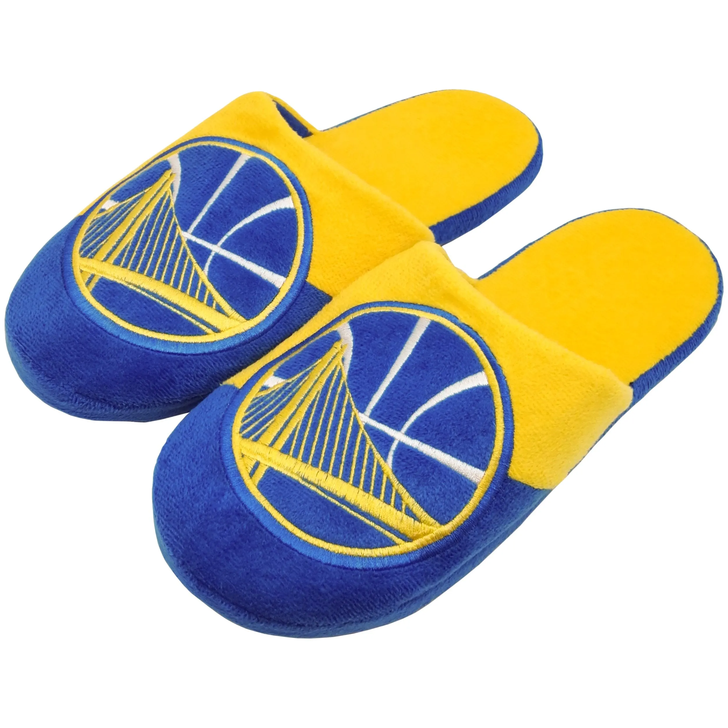 Golden State Warriors NBA Mens Colorblock Slide Slippers