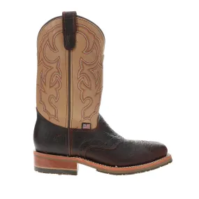 Graham 11 Inch Bison Embroidered Electrical Steel Toe Work Boots