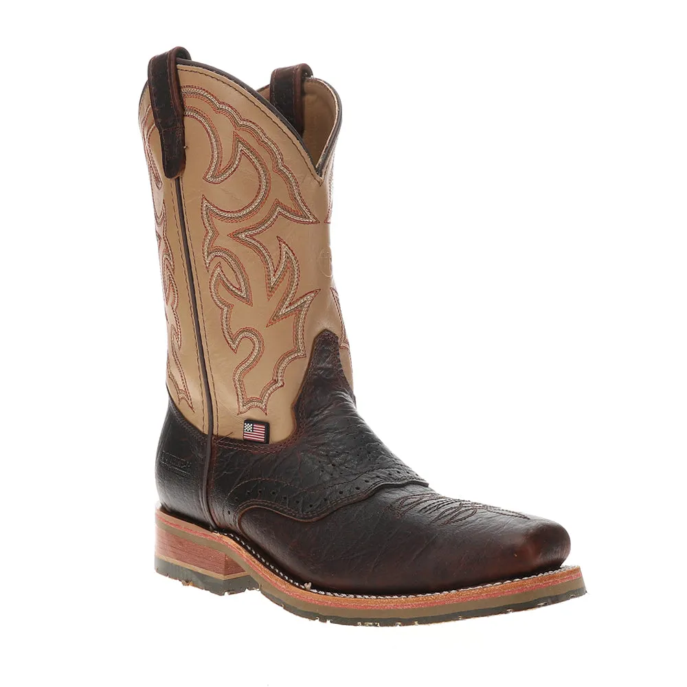 Graham 11 Inch Bison Embroidered Electrical Steel Toe Work Boots