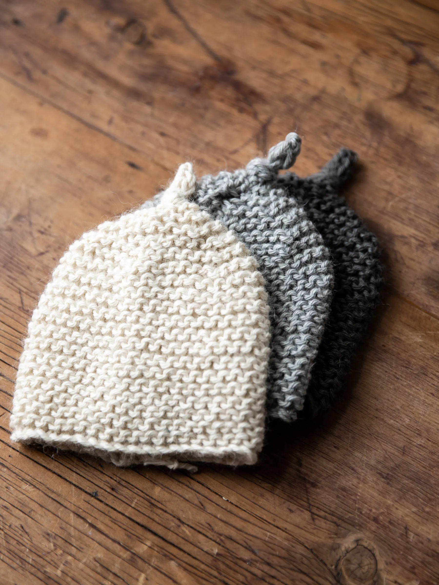 Hand Knitted Aplaca Baby Beanies