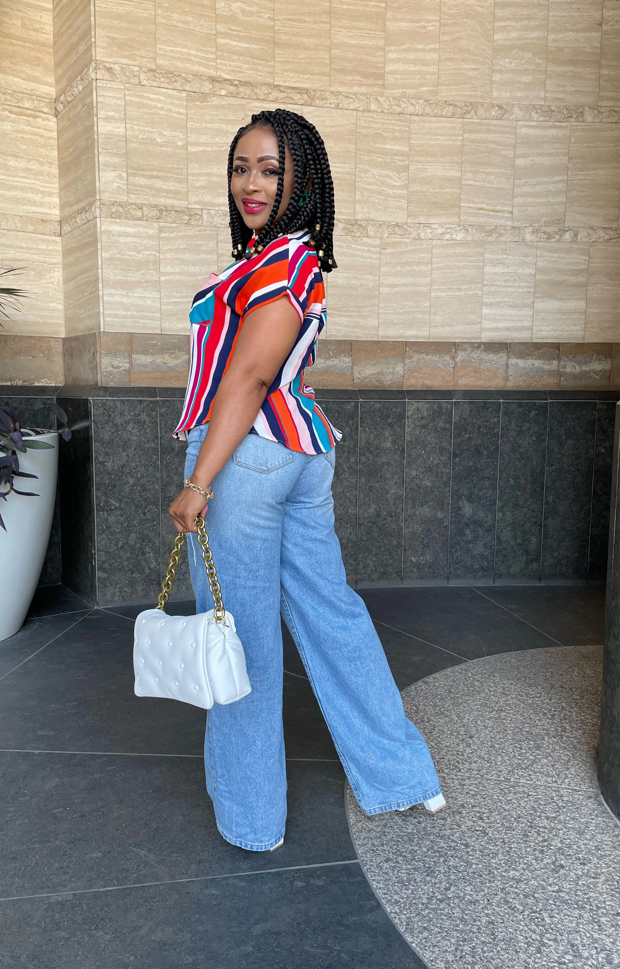 HIGH WAISTED WIDE LEG JEANS