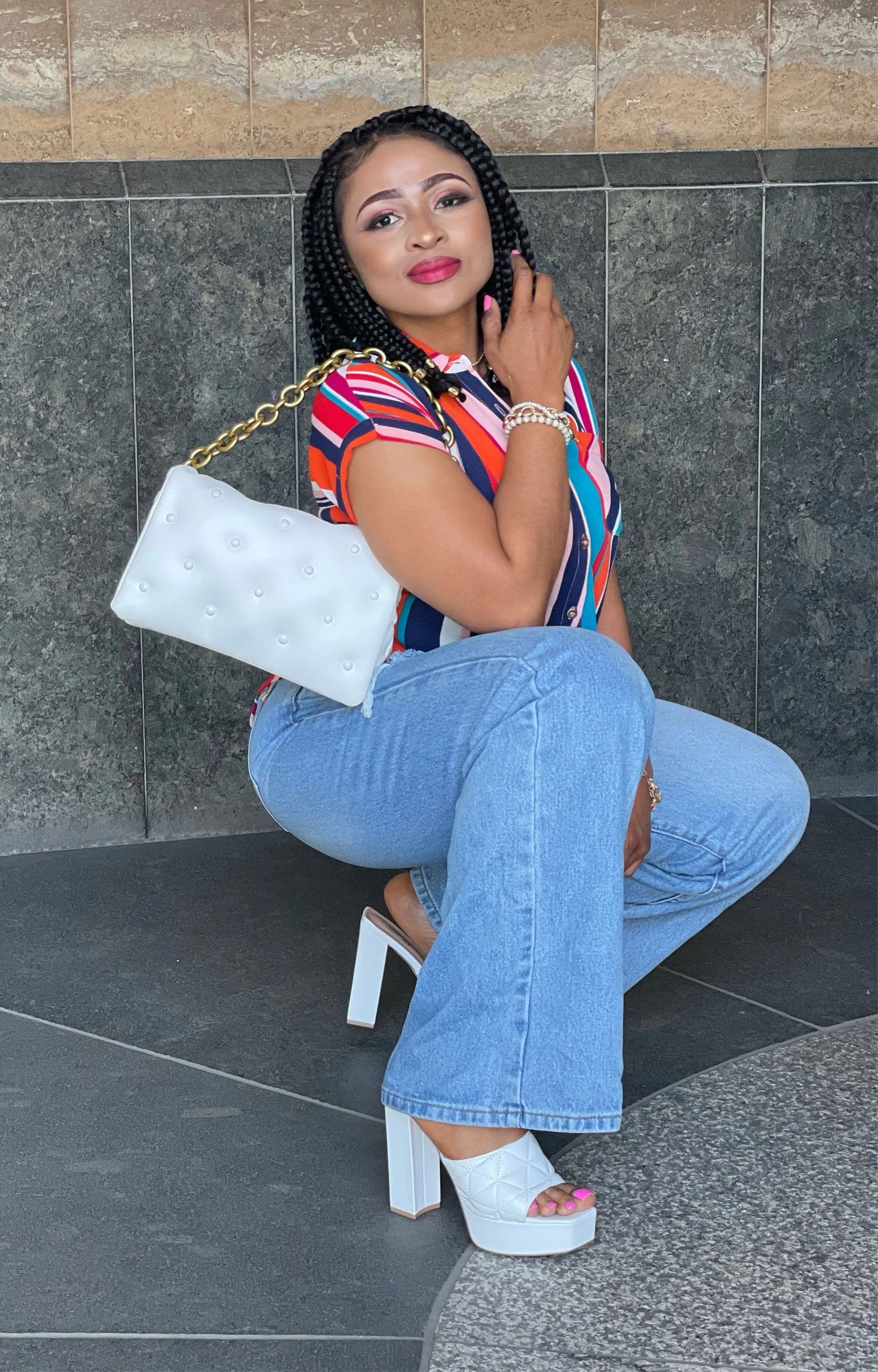 HIGH WAISTED WIDE LEG JEANS