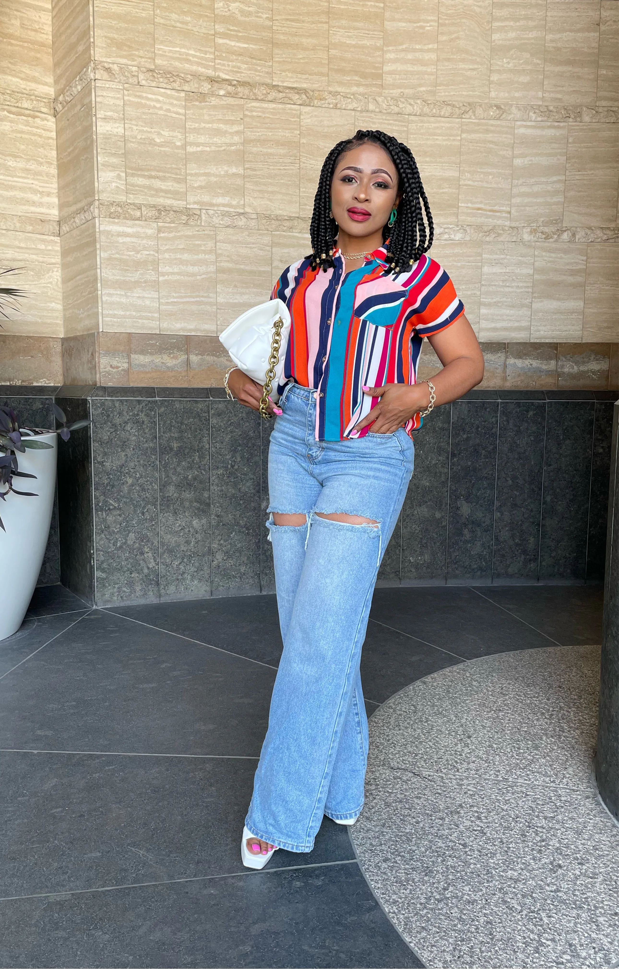 HIGH WAISTED WIDE LEG JEANS