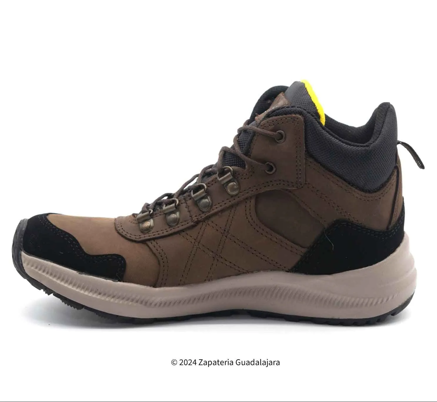 HM-502 WOMEN CHOCOLATE LEATHER WORK SHOES