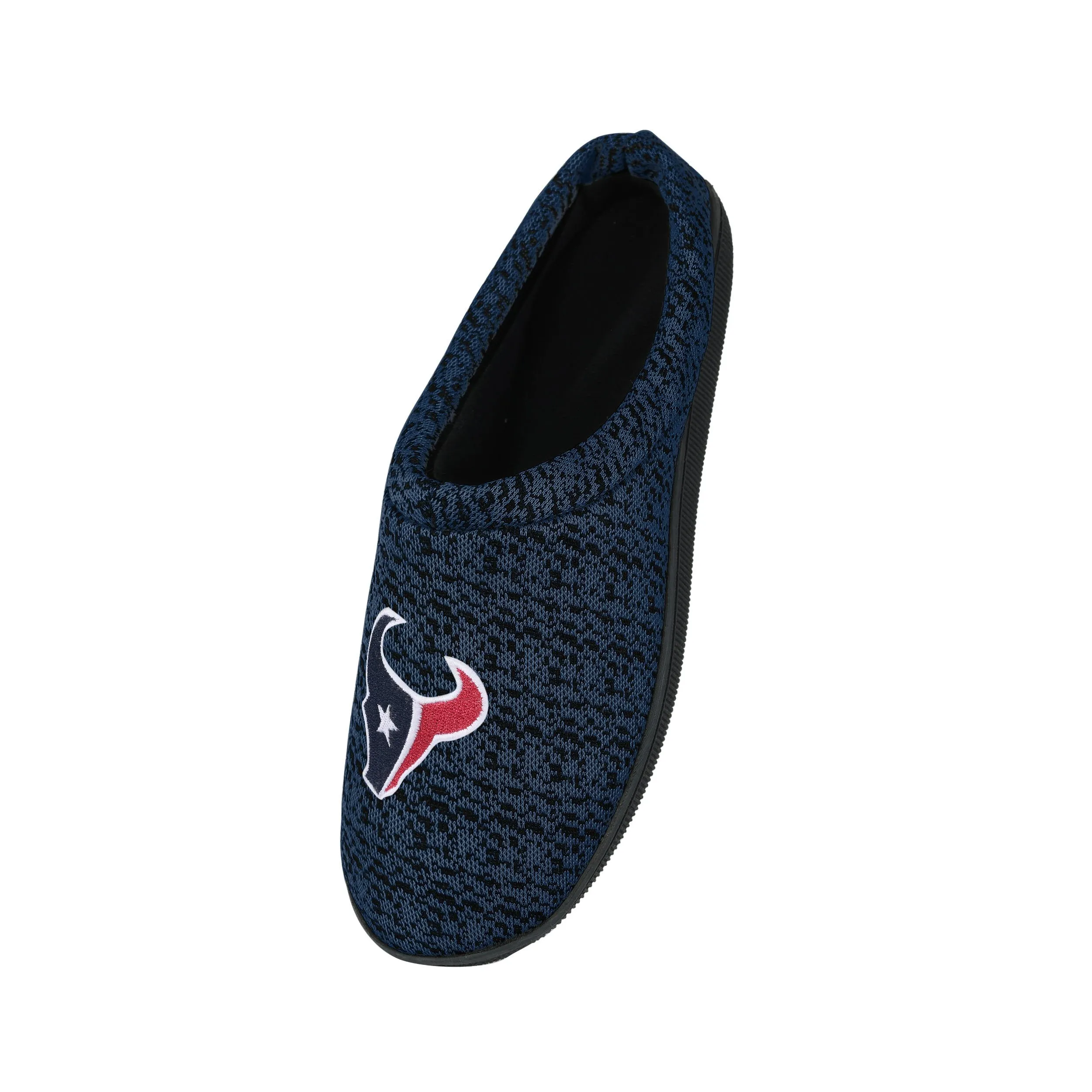 Houston Texans NFL Mens Poly Knit Cup Sole Slippers
