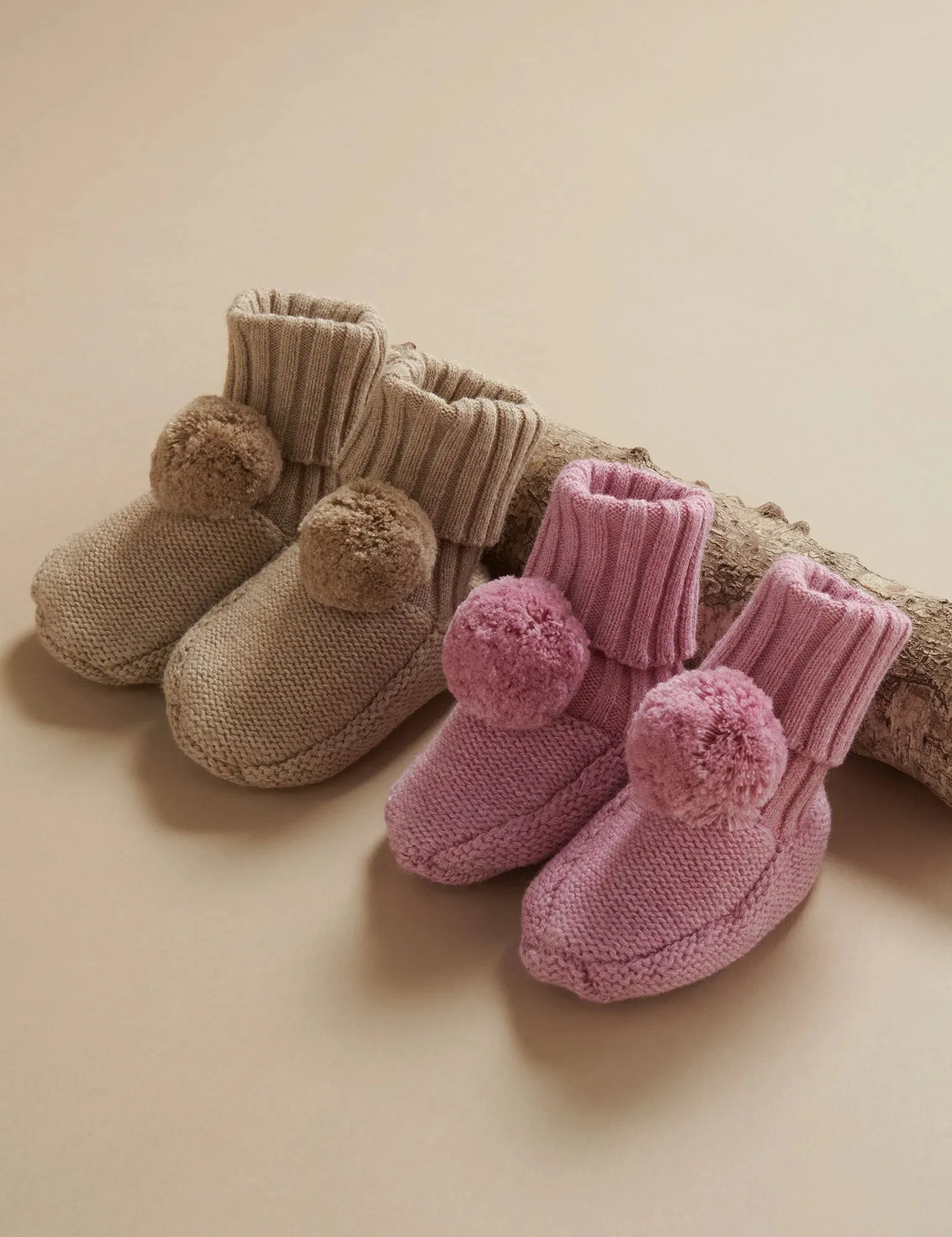 Hyacinth Pom Pom Bootie