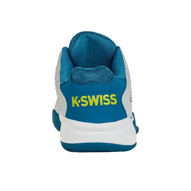 K- Swiss Men's Hypercourt Express 2 Tennis Shoes White and Celestial