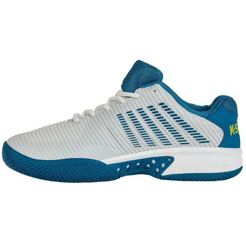 K- Swiss Men's Hypercourt Express 2 Tennis Shoes White and Celestial