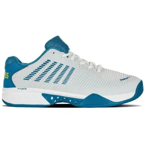 K- Swiss Men's Hypercourt Express 2 Tennis Shoes White and Celestial