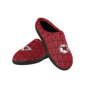 Kansas City Chiefs NFL Mens Poly Knit Cup Sole Slippers