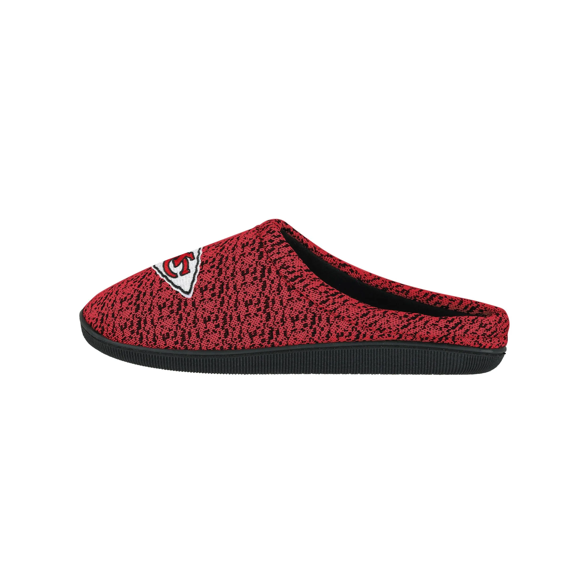 Kansas City Chiefs NFL Mens Poly Knit Cup Sole Slippers