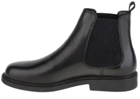 Levi's Amos Black Mens Leather Chelsea Mid Ankle Army Boots