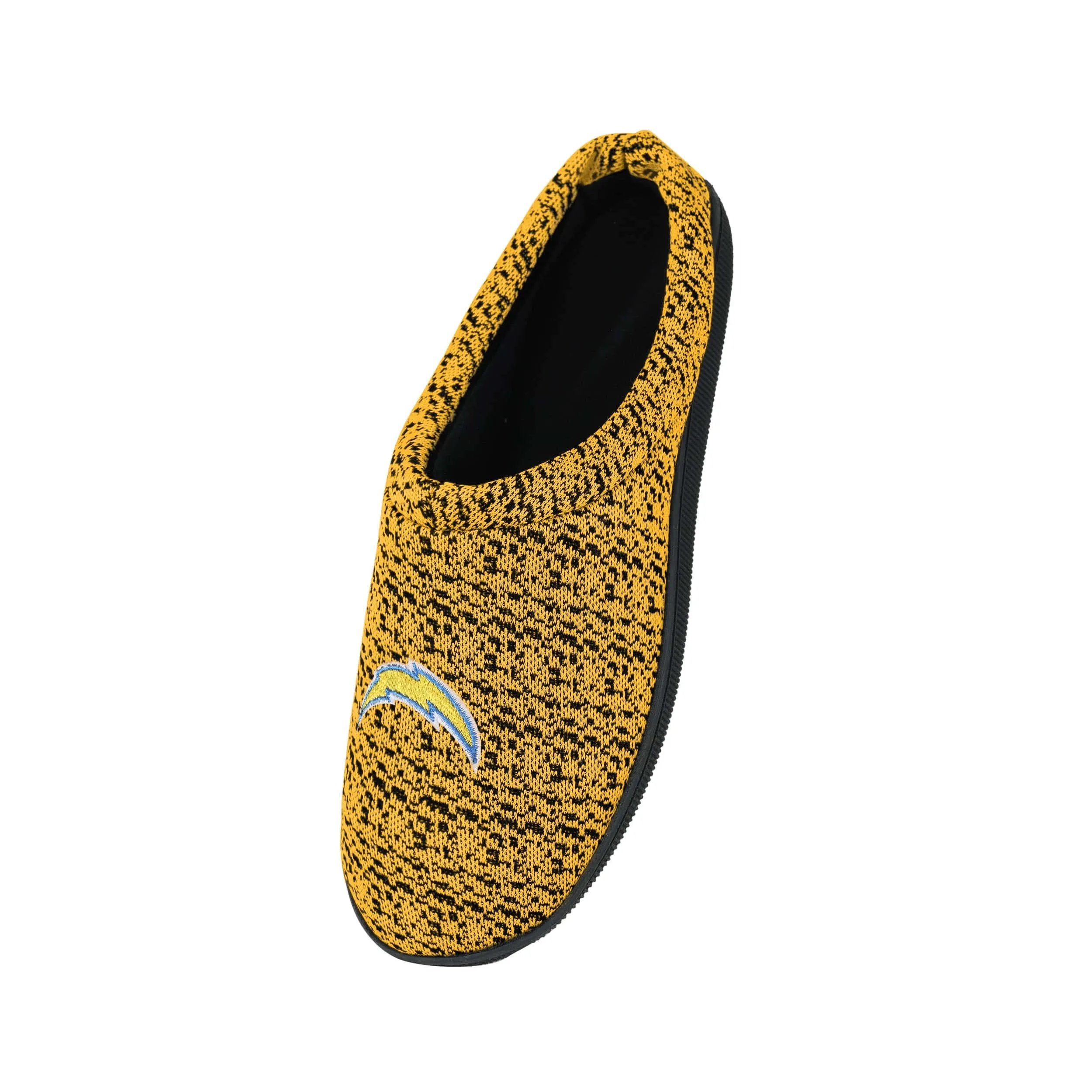 Los Angeles Chargers NFL Mens Poly Knit Cup Sole Slippers
