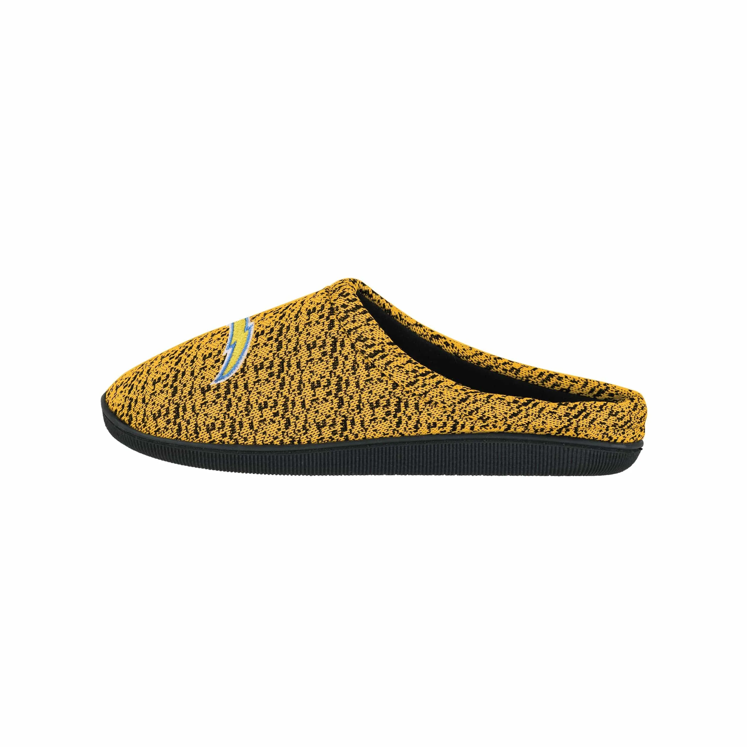 Los Angeles Chargers NFL Mens Poly Knit Cup Sole Slippers