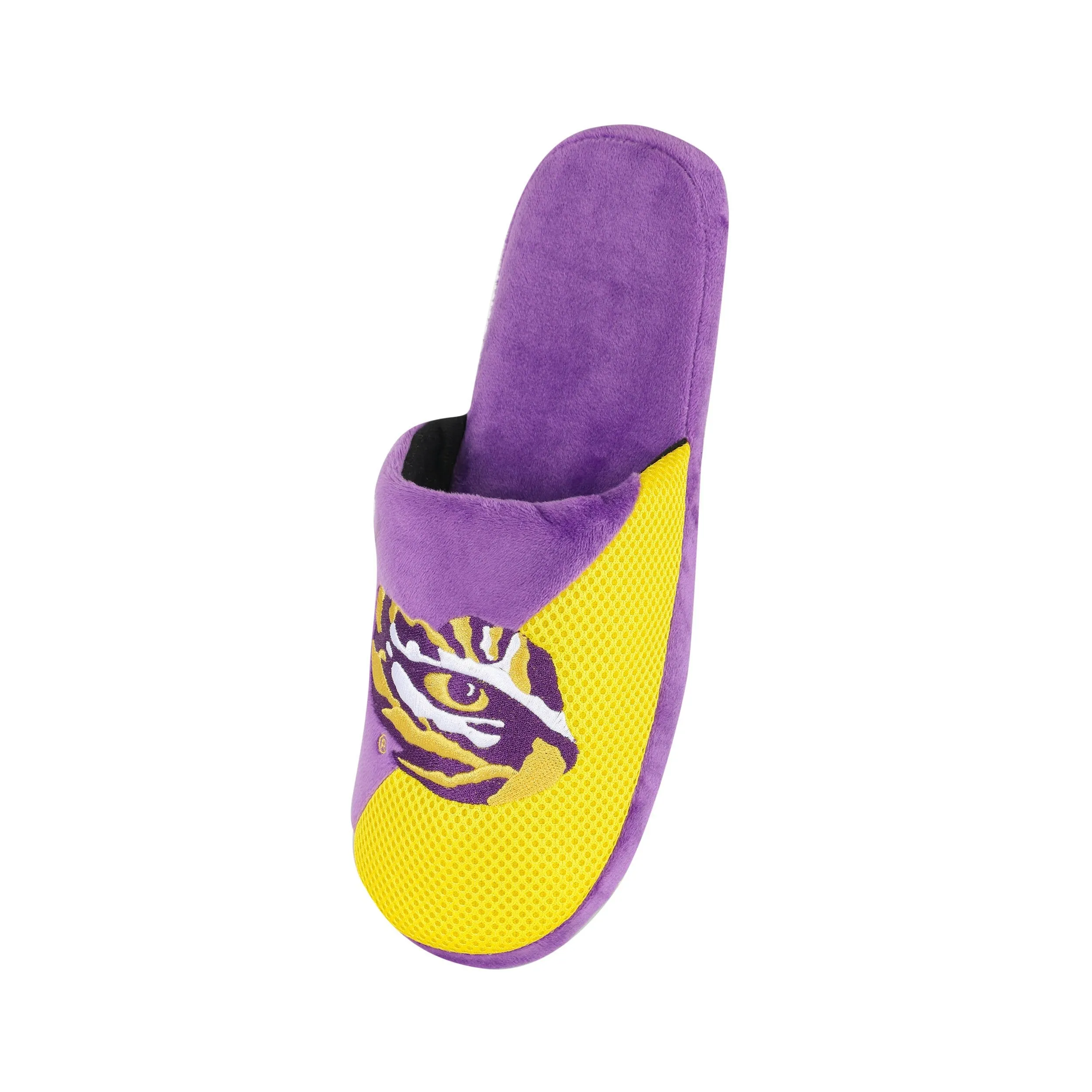 LSU Tigers NCAA Mens Logo Staycation Slippers