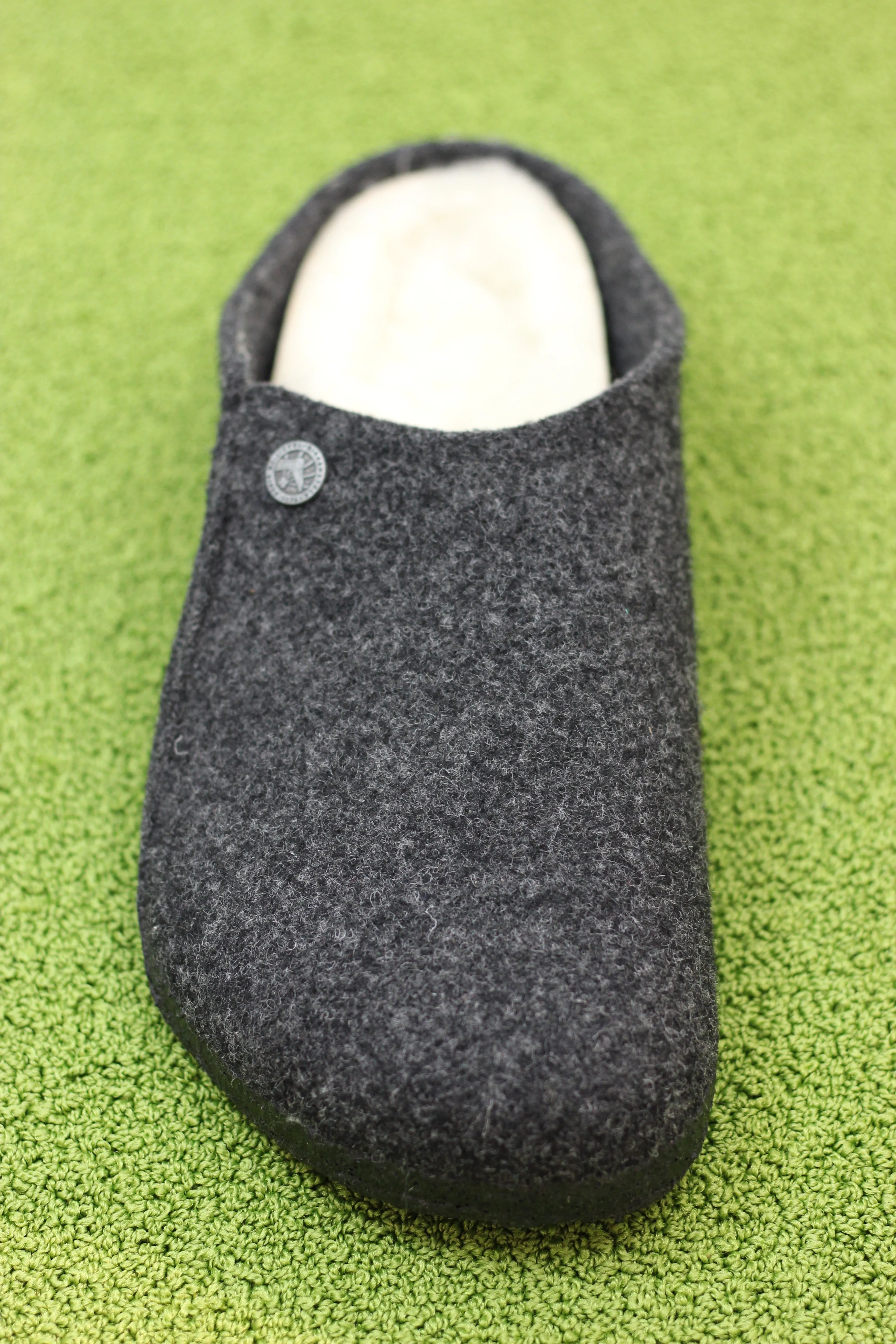 Mens Zermatt Slipper - Anthracite Wool/Shearling