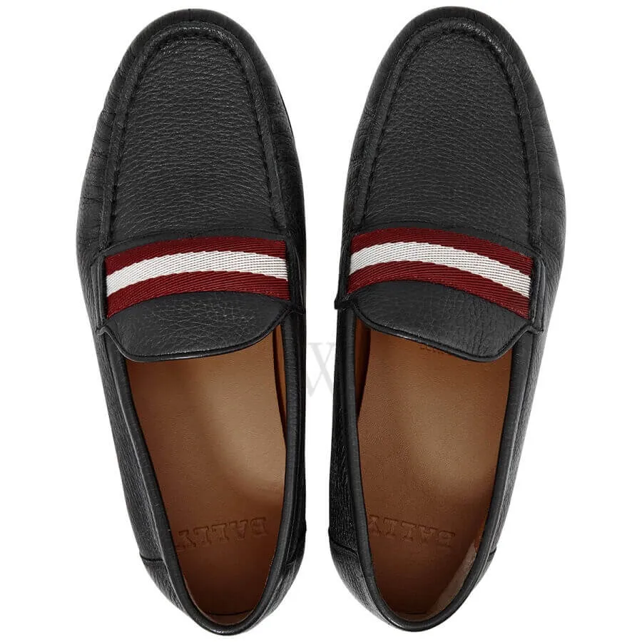 NEW Bally Crokett Men's 6228362 Black Leather Loafers US 6 MSRP $515