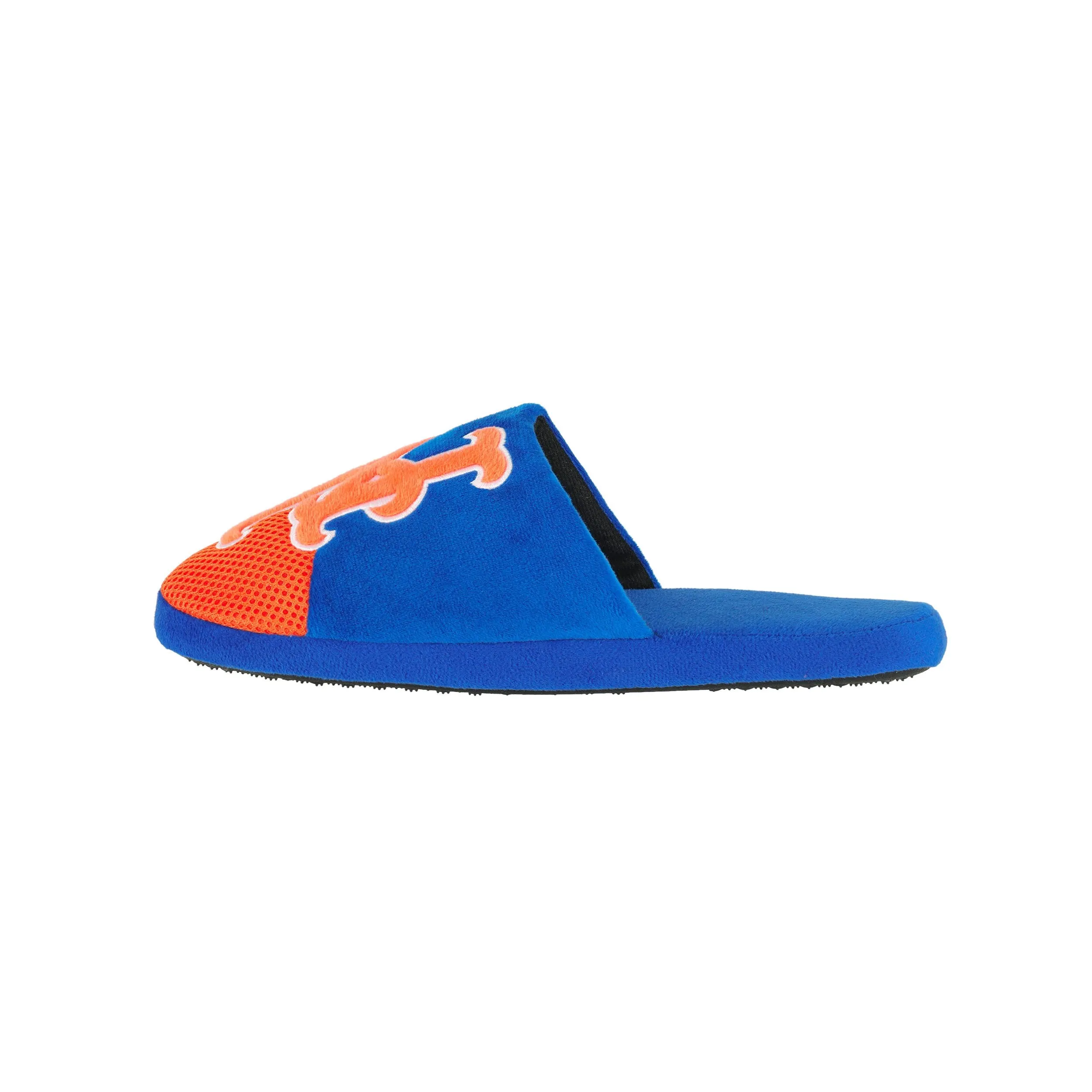 New York Mets MLB Mens Logo Staycation Slippers
