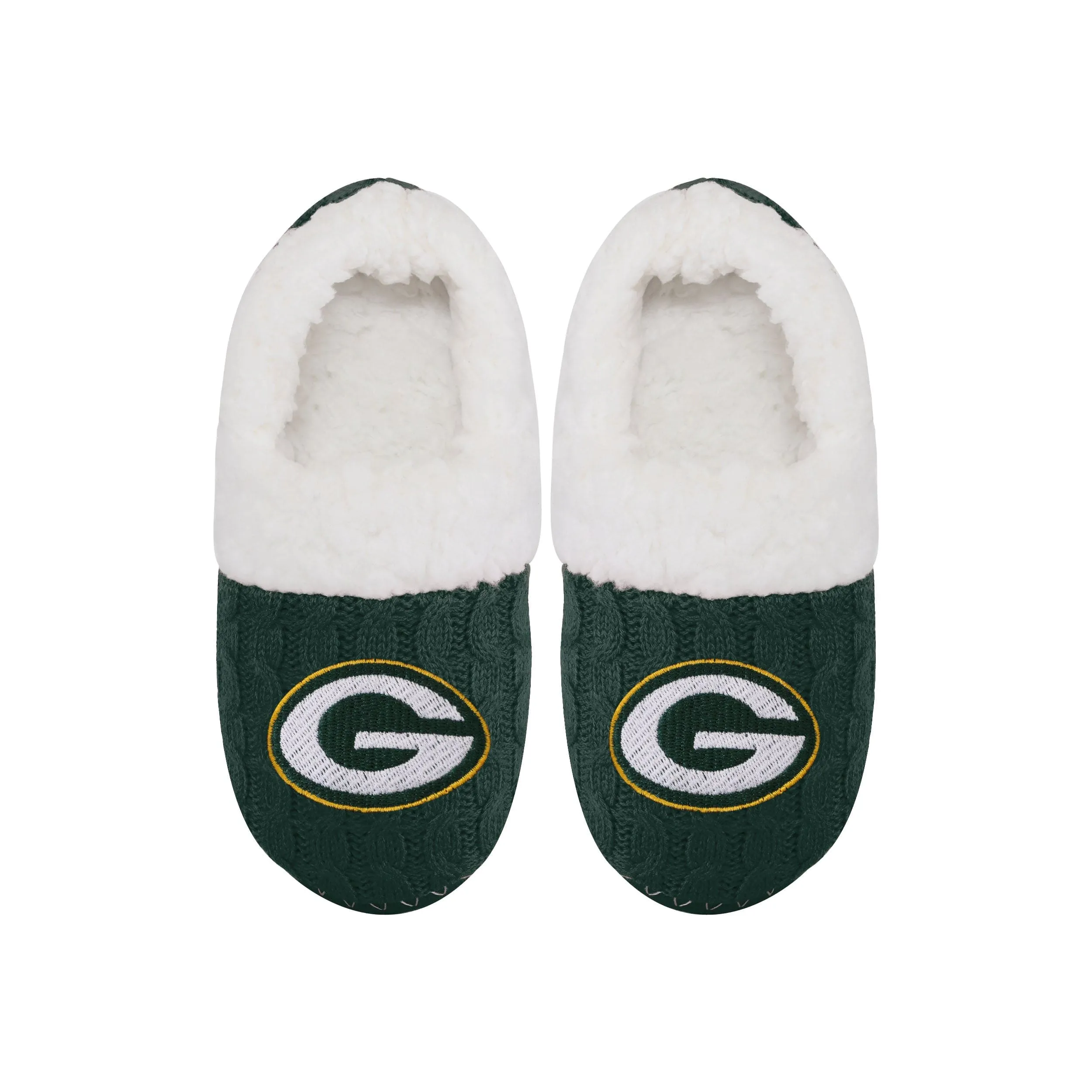 NFL Womens Team Color Fur Moccasin Slippers - Pick Your Team!