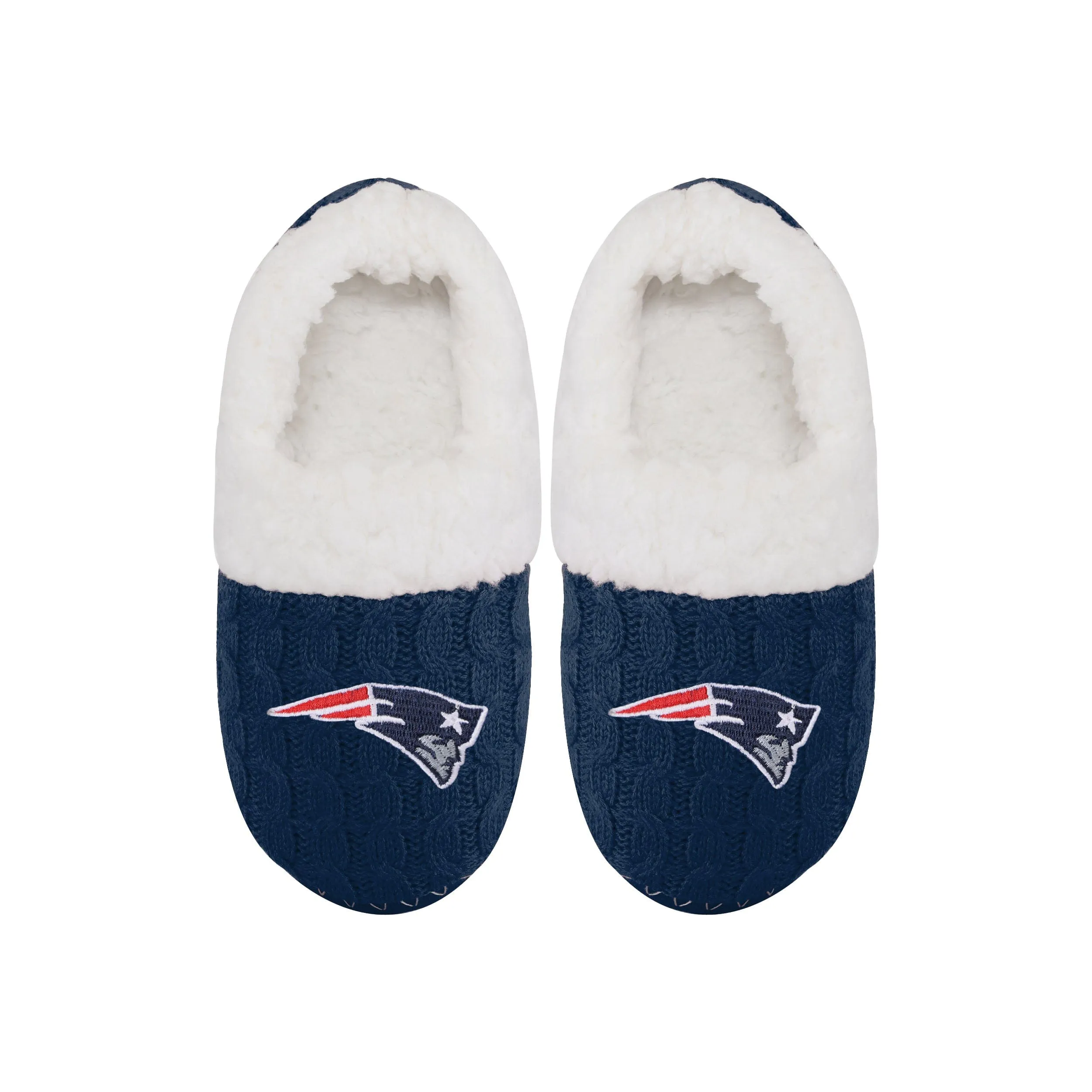 NFL Womens Team Color Fur Moccasin Slippers - Pick Your Team!