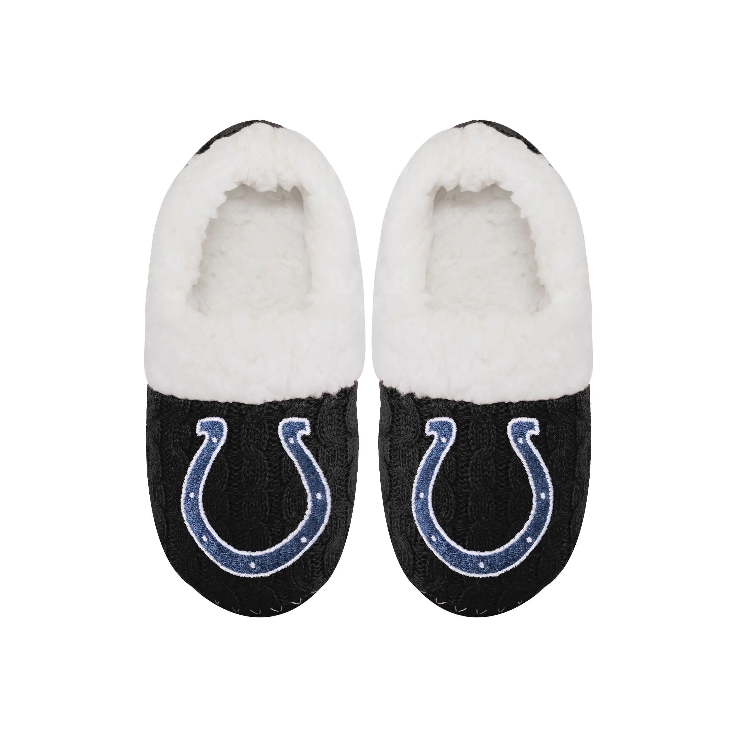 NFL Womens Team Color Fur Moccasin Slippers - Pick Your Team!