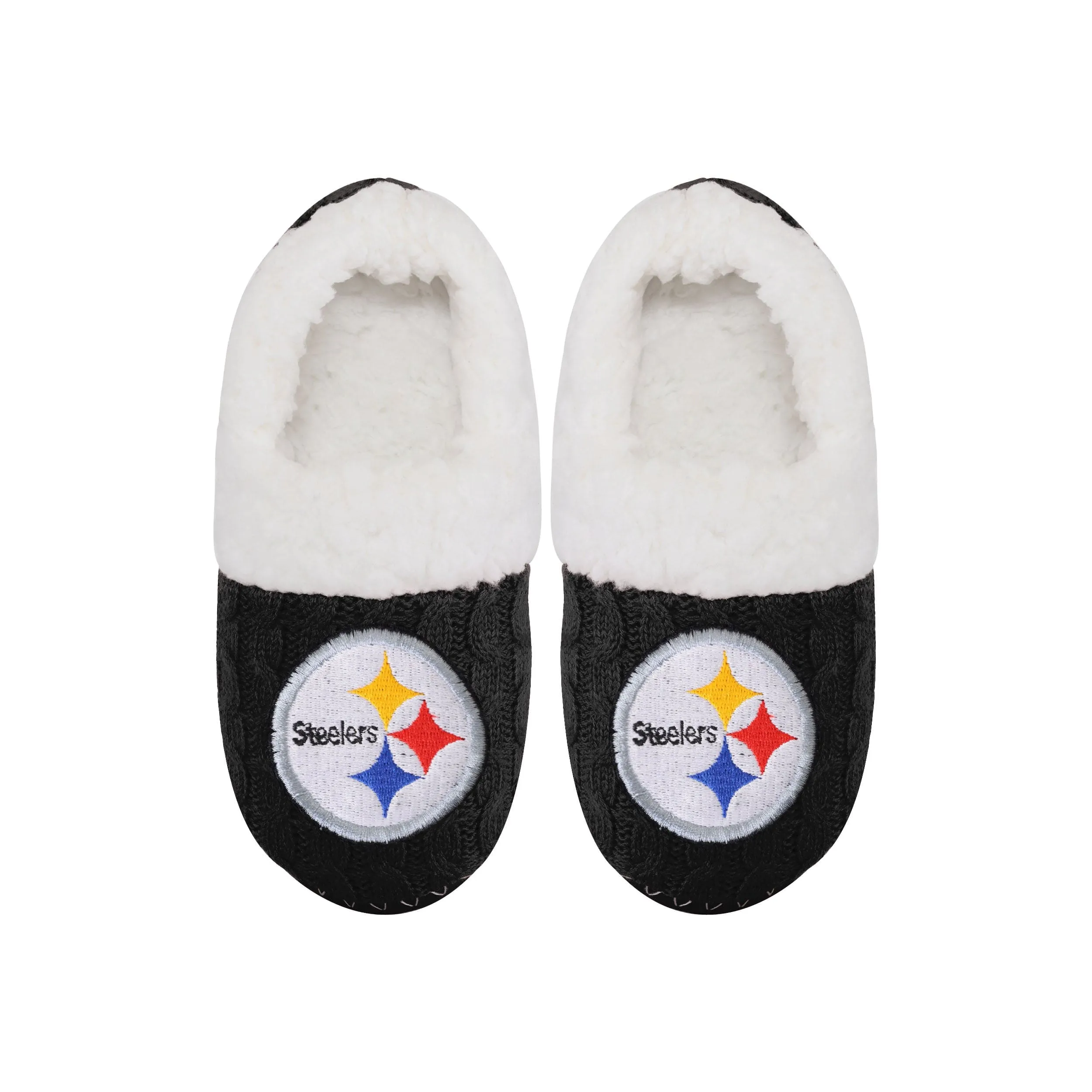 NFL Womens Team Color Fur Moccasin Slippers - Pick Your Team!