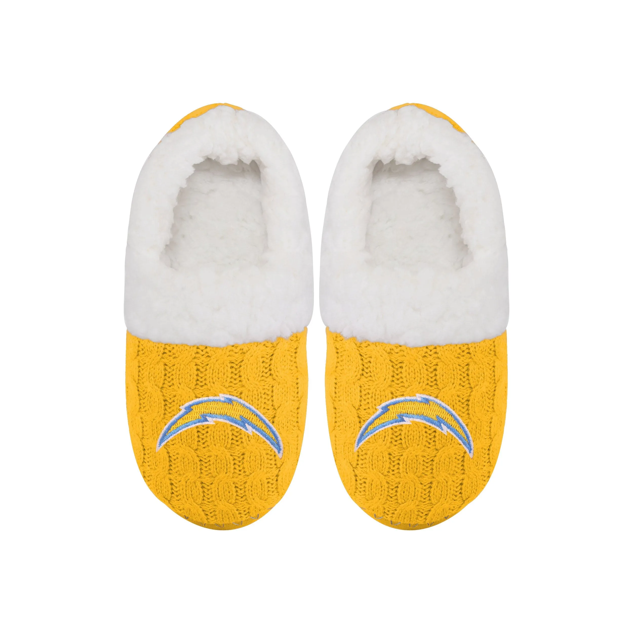 NFL Womens Team Color Fur Moccasin Slippers - Pick Your Team!
