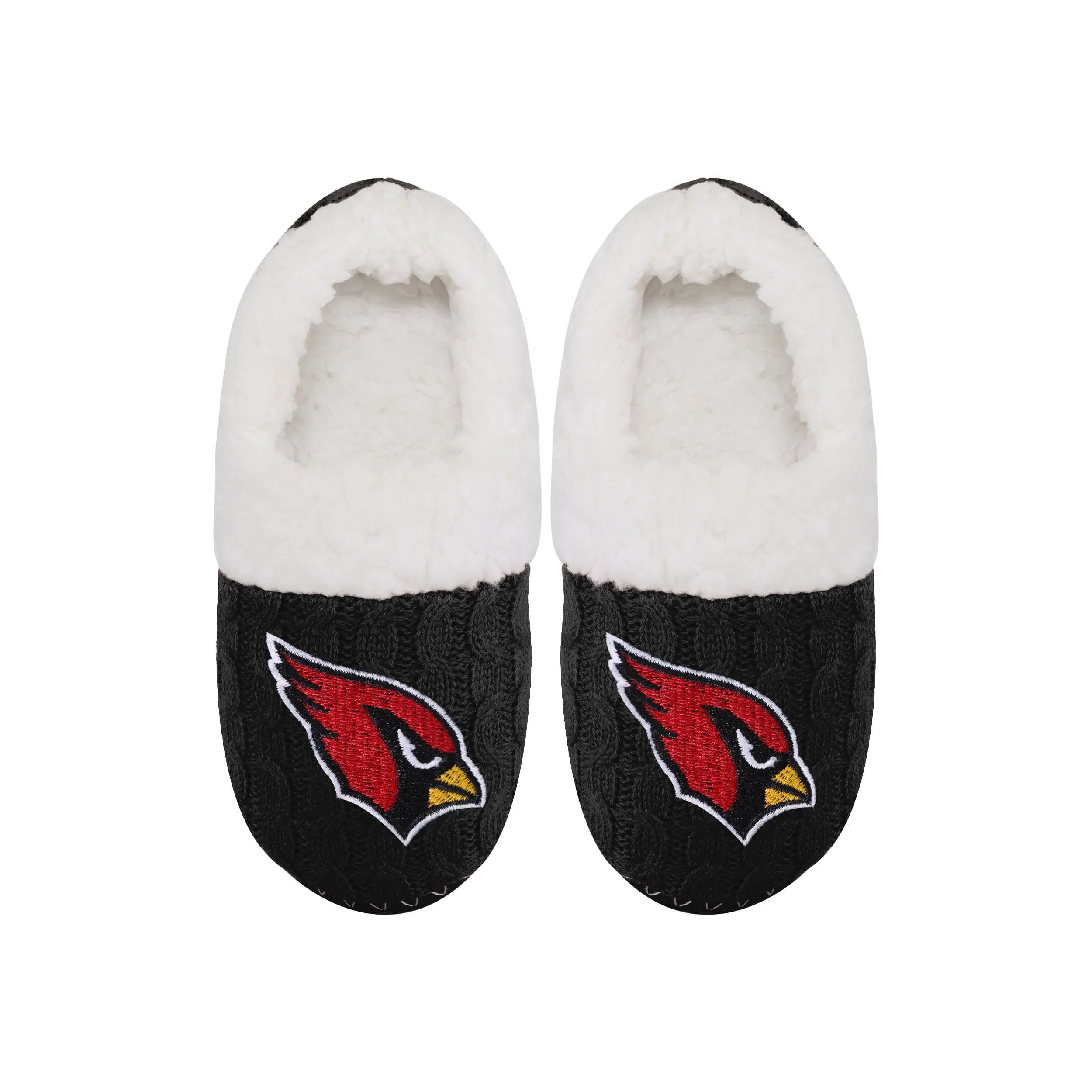 NFL Womens Team Color Fur Moccasin Slippers - Pick Your Team!