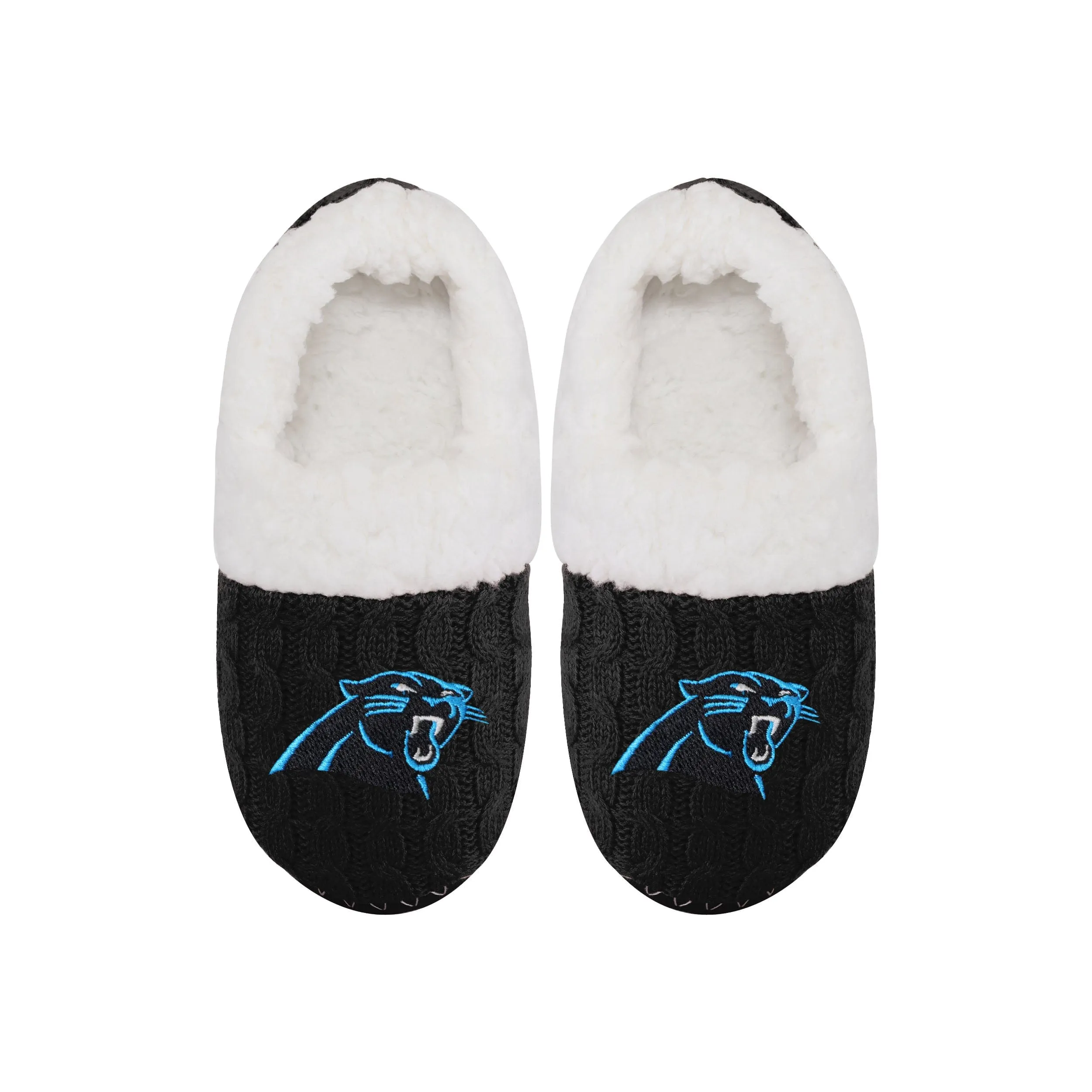 NFL Womens Team Color Fur Moccasin Slippers - Pick Your Team!