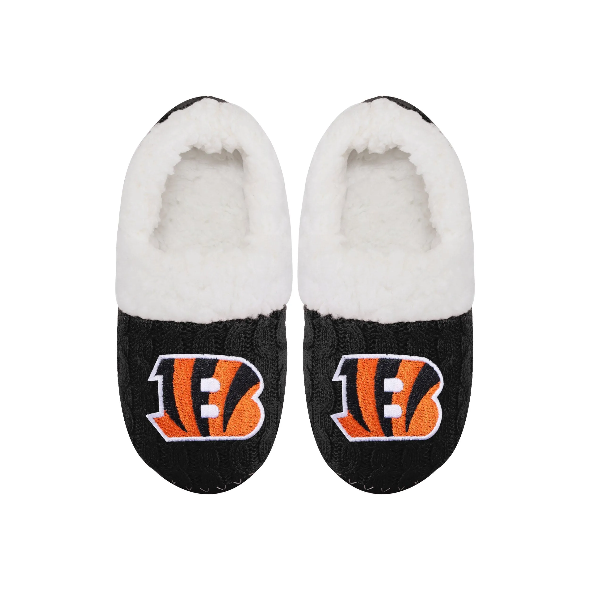 NFL Womens Team Color Fur Moccasin Slippers - Pick Your Team!