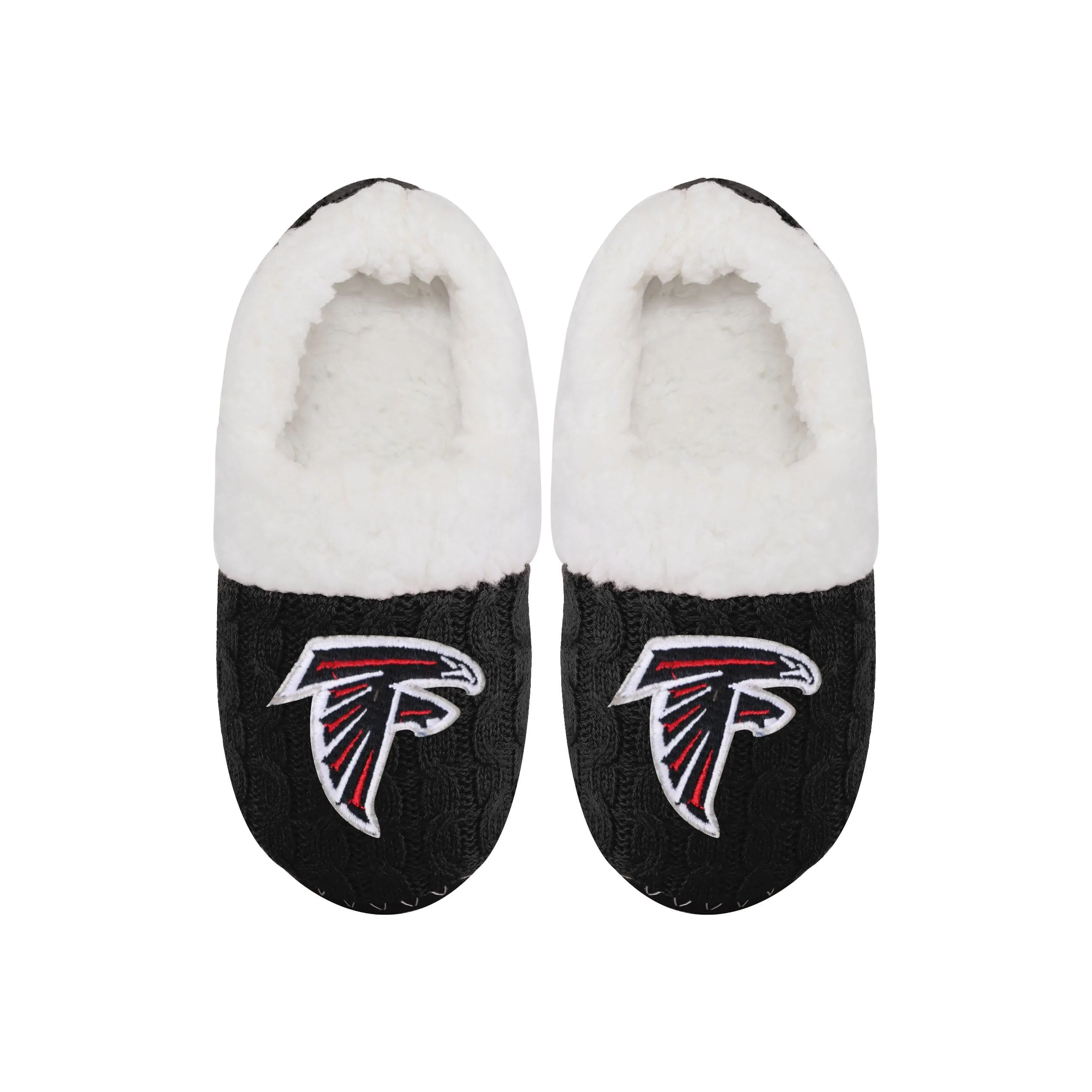NFL Womens Team Color Fur Moccasin Slippers - Pick Your Team!