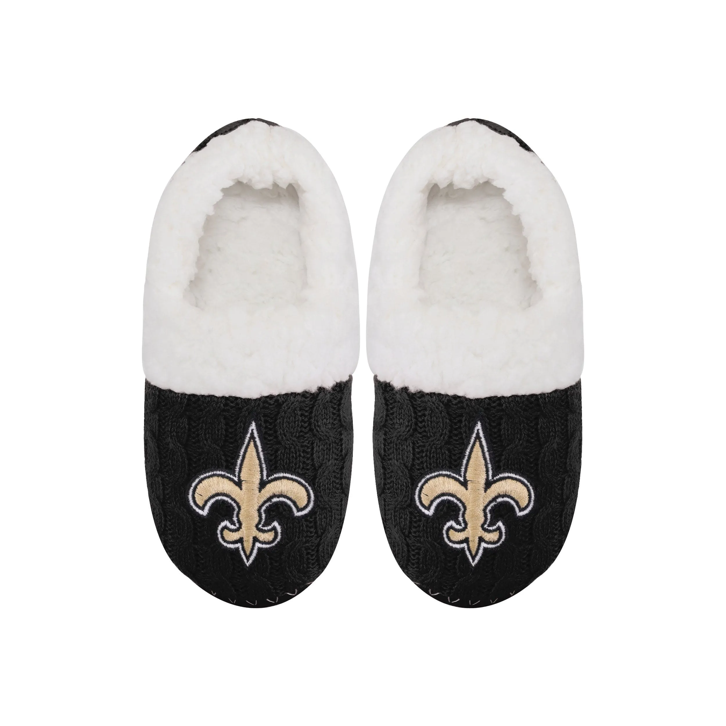 NFL Womens Team Color Fur Moccasin Slippers - Pick Your Team!