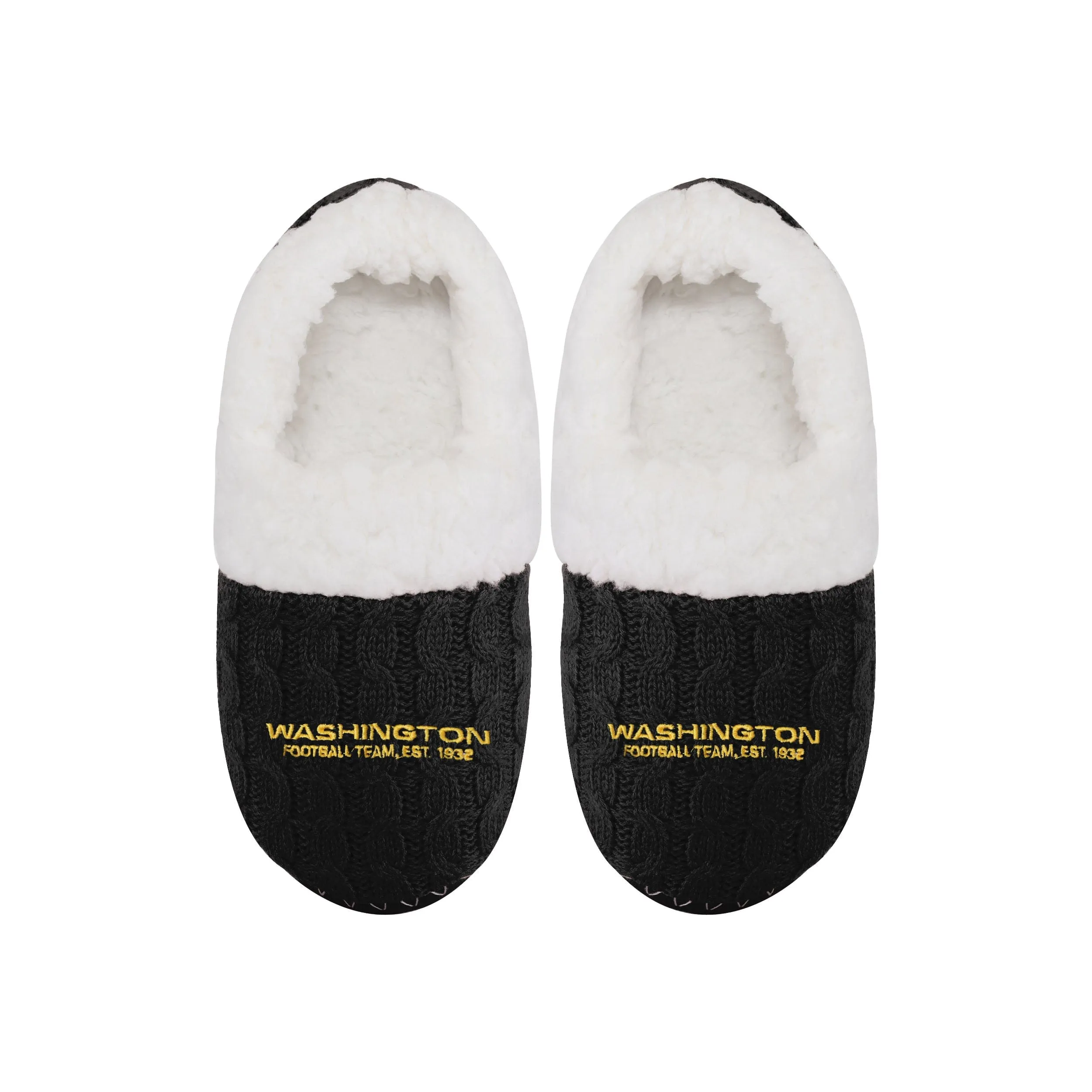 NFL Womens Team Color Fur Moccasin Slippers - Pick Your Team!